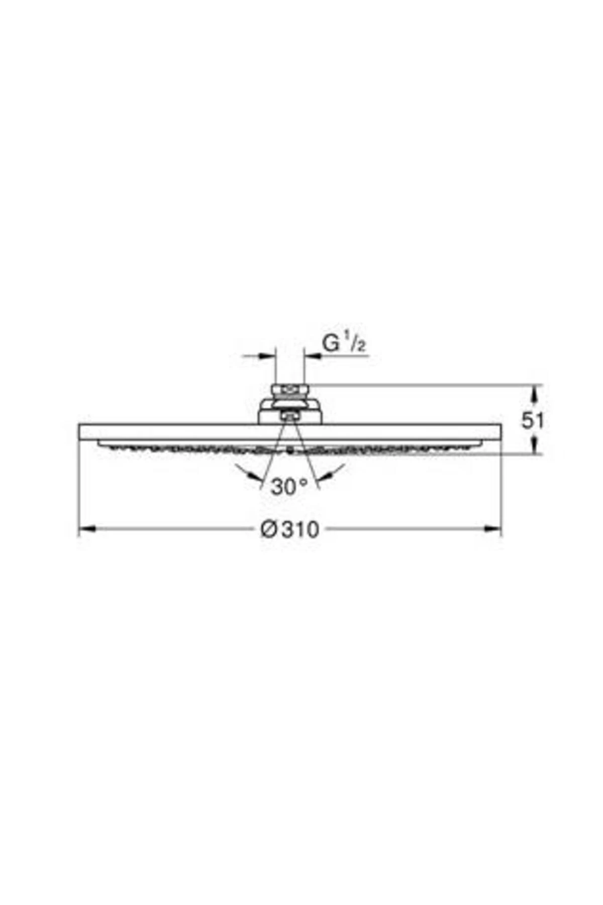 Rainshower® Cosmopolitan Tepe Duşu 31 Cm - 27478000