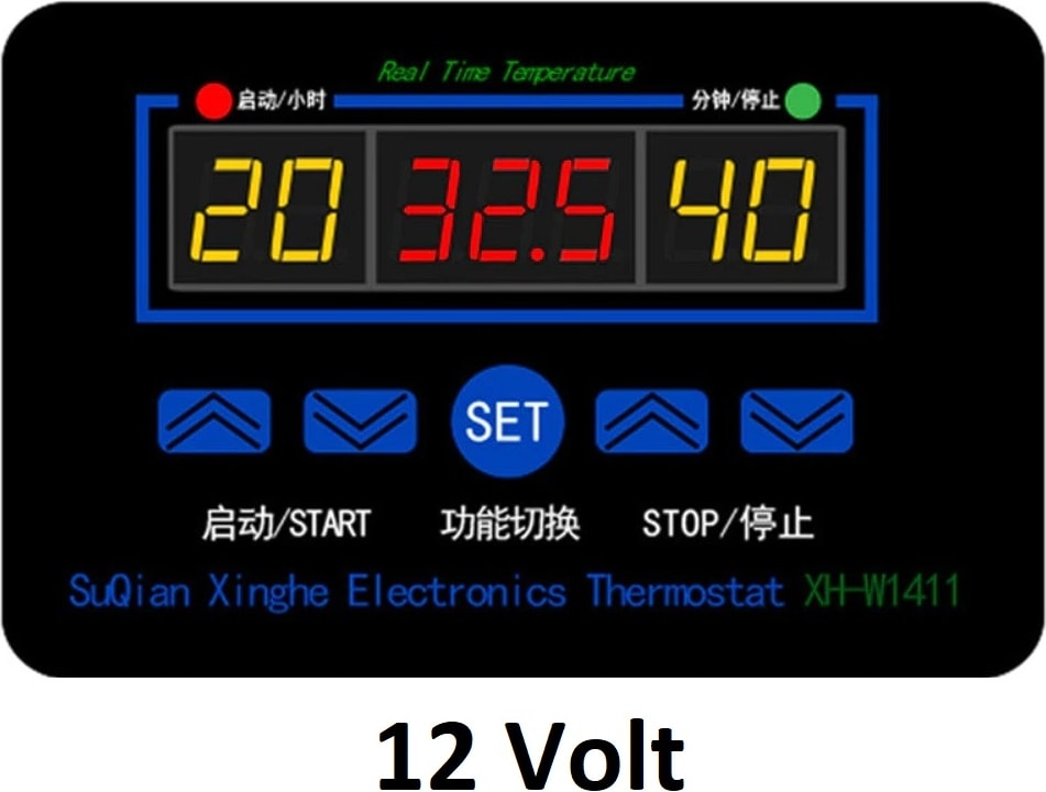 XH-W1411 12V Dijital Termostat/zaman Rölesi