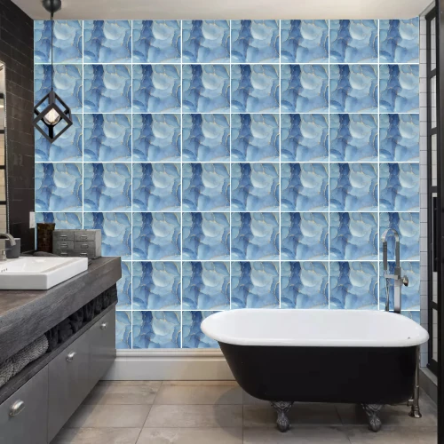 30X30 cm Pvc Duvar Karosu 4'lü Paket - Okyanus Mermer