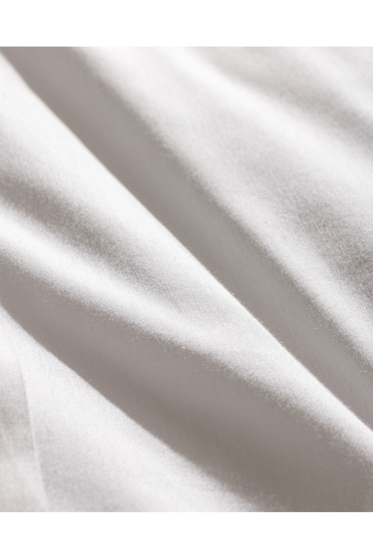 Magou King Size %100 Pamuk Brodeli Saten Nevresim Takımı - Beyaz