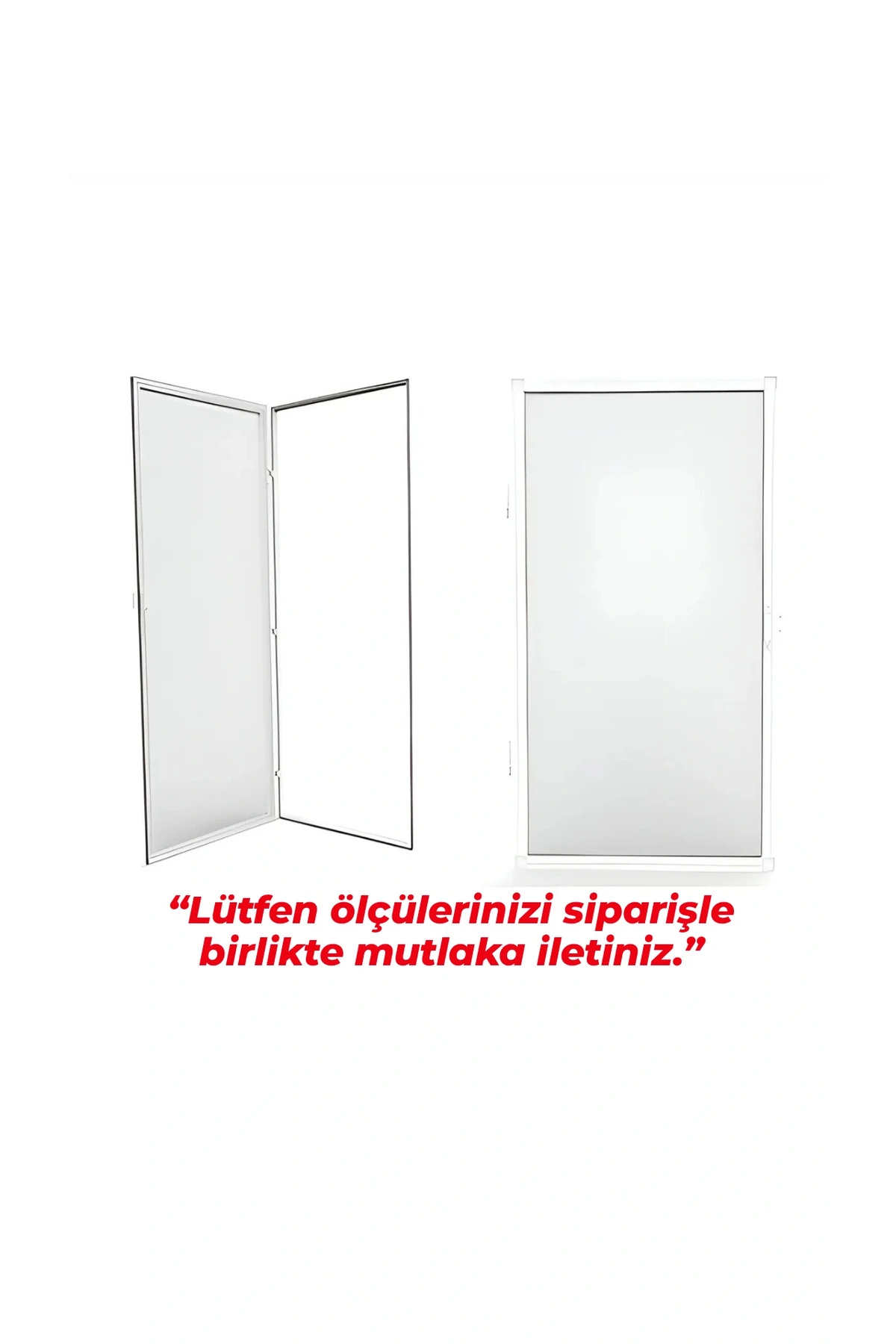 Menteşeli Sineklik (EN=50 & BOY=100)(EN=45 & BOY=100)(EN=50 & BOY=90) Özel Ölçü Için Mesaj Atın