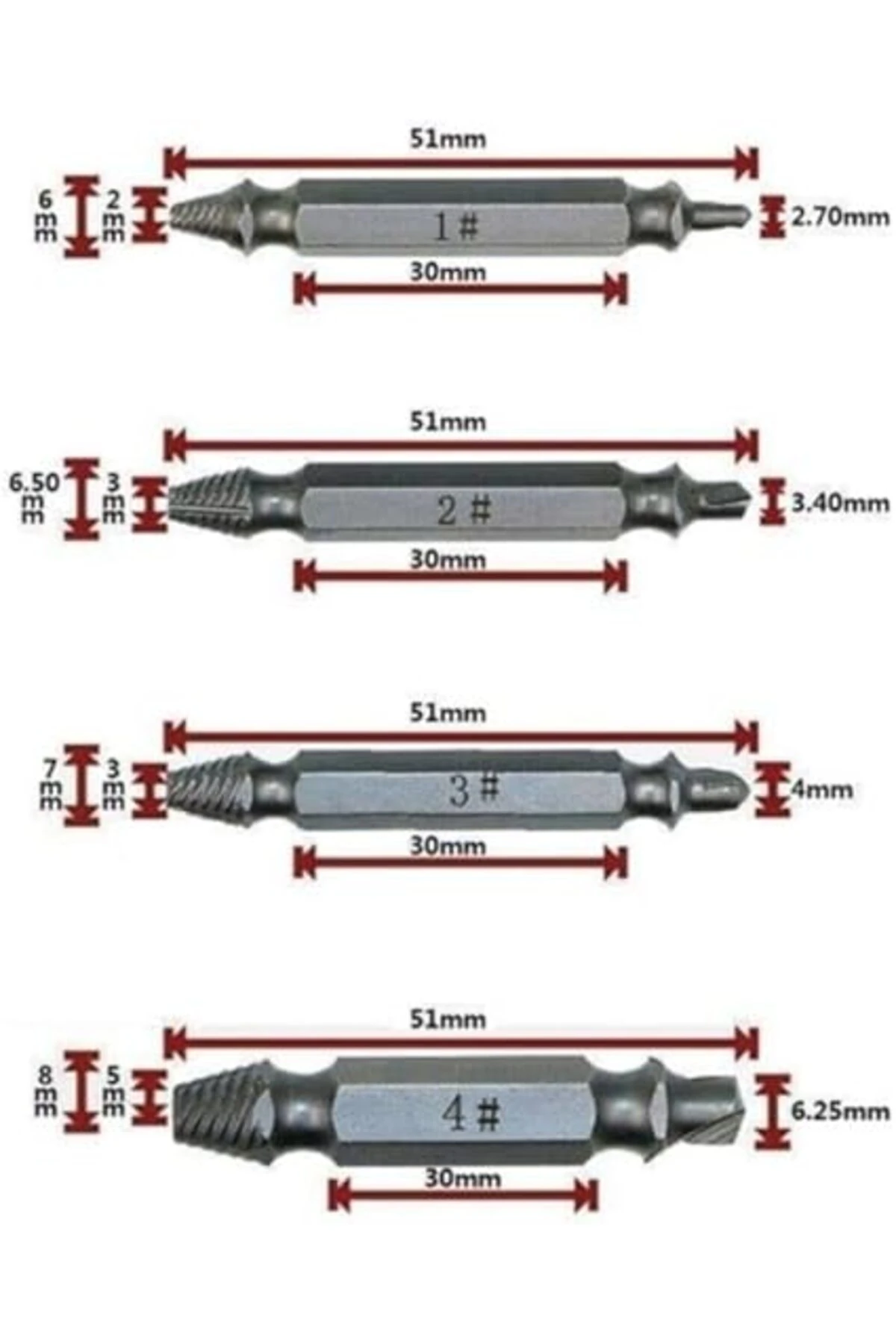 Wood Speed Out 4 Parça Hasarlı Vida Sökücü