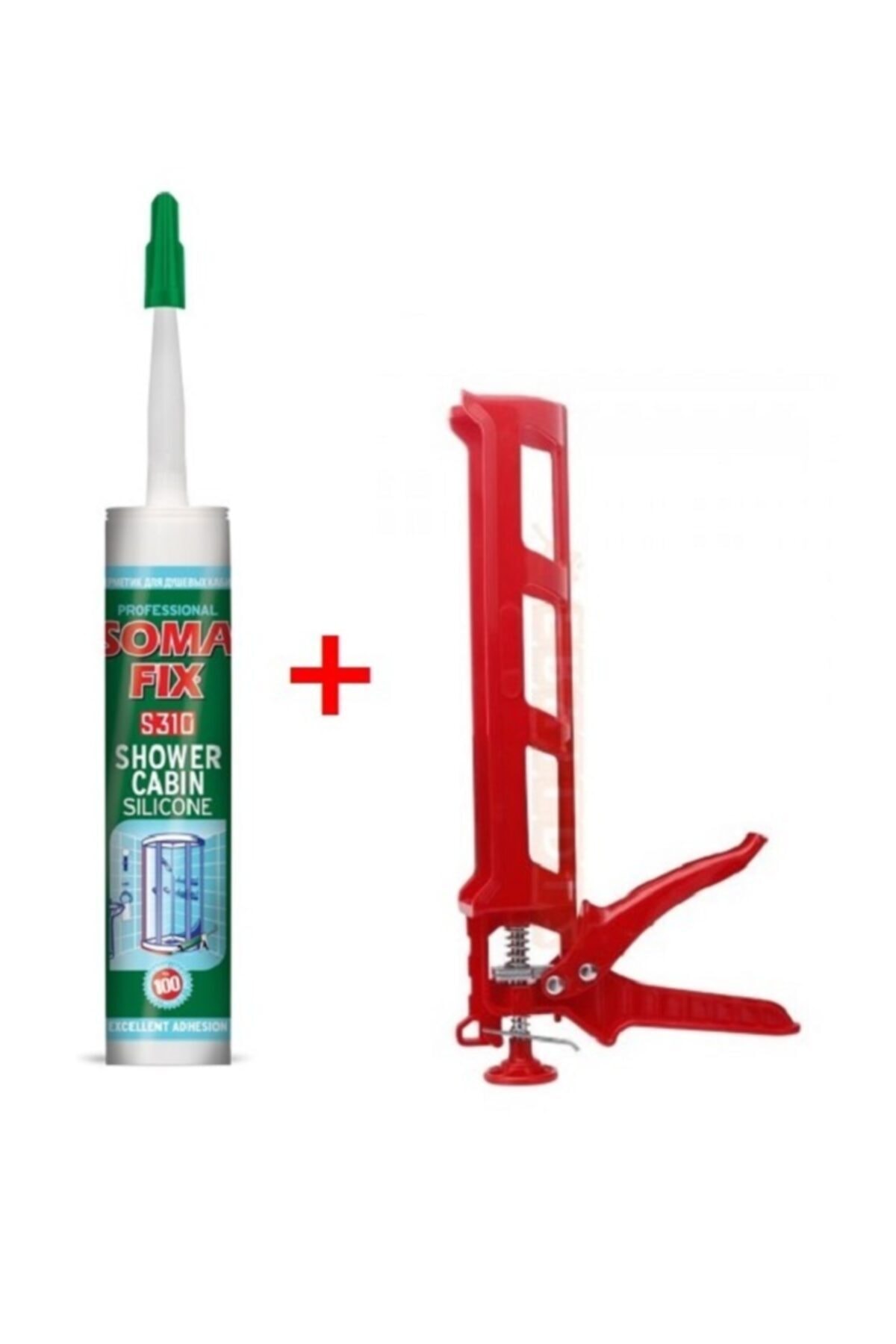 Şeffaf Duşakabin Silikonu Ve Silikon Tabancası Seti