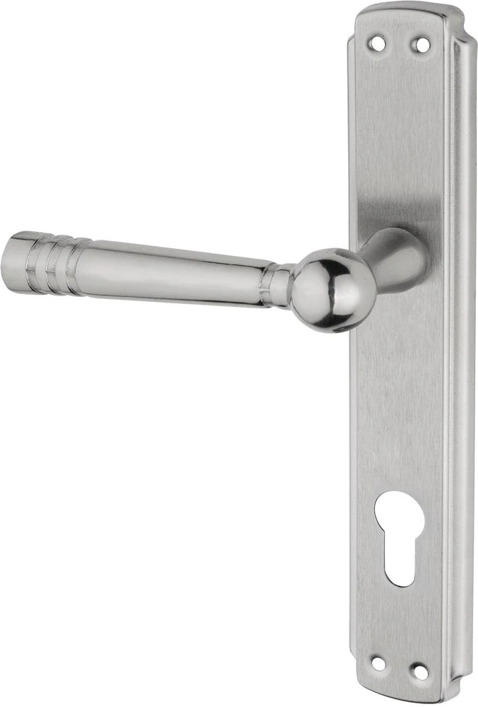 Osmanlı Lux Nikel Saten Çelik Kapı Yale Kapı Kolu Sol Basar Tek Yön