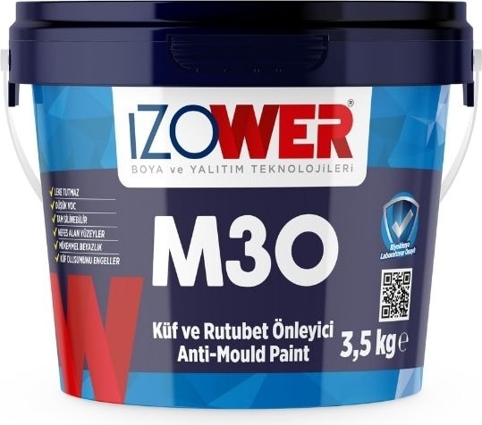 Izower M 30 Küf ve Rutubet Önleyici Anti-Mould Paint- 3,5 kg