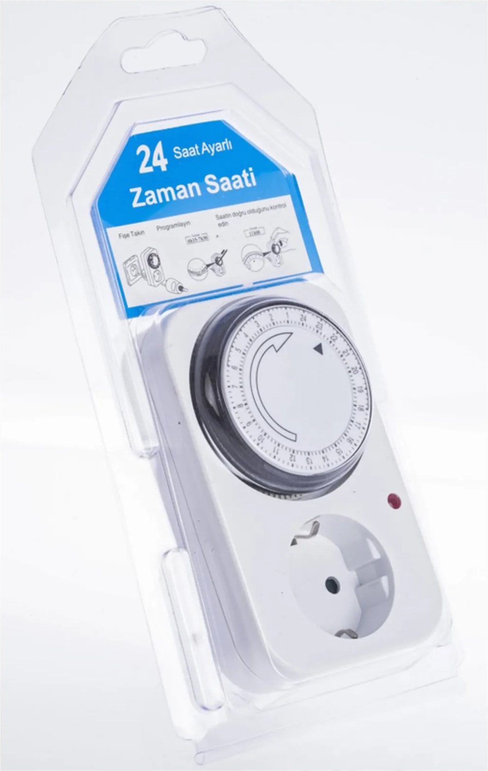 Oag Ts-Md1 Priz Tipi Analog Zaman Saati 24SAAT Programlama 15 Er Dakika Zaman Aralığı