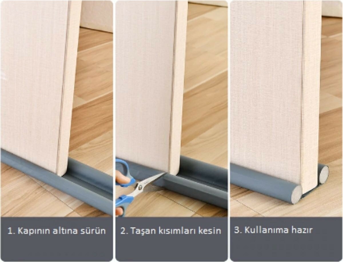 Ankaflex Kapı Altı Rüzgar Önleyici Isı Yalıtım Süngeri Rüzgar Izolasyon Fitili (8 Adet)