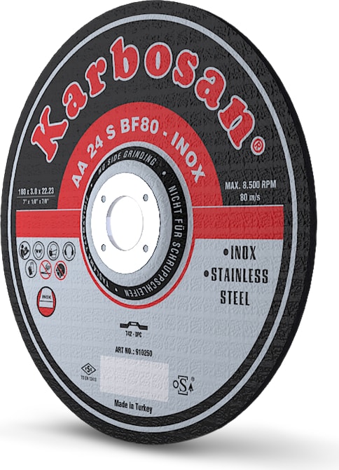 KARBOSAN Paslanmaz Kesme Taşı 180X1.9 - 25 Adet