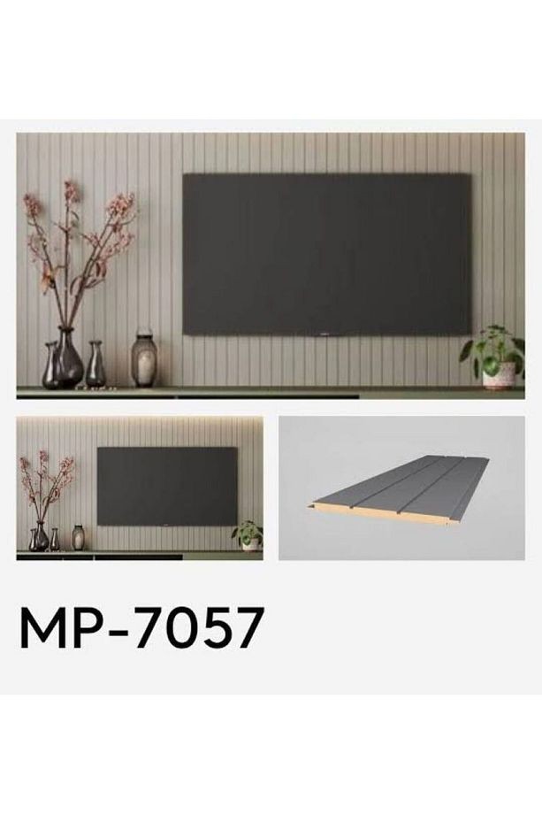 AKYÜREK STORE MP 7057 MODEL YENİ GRİ RENK DUVAR KAPLAMA PROFİL LAMBRİ PANEL