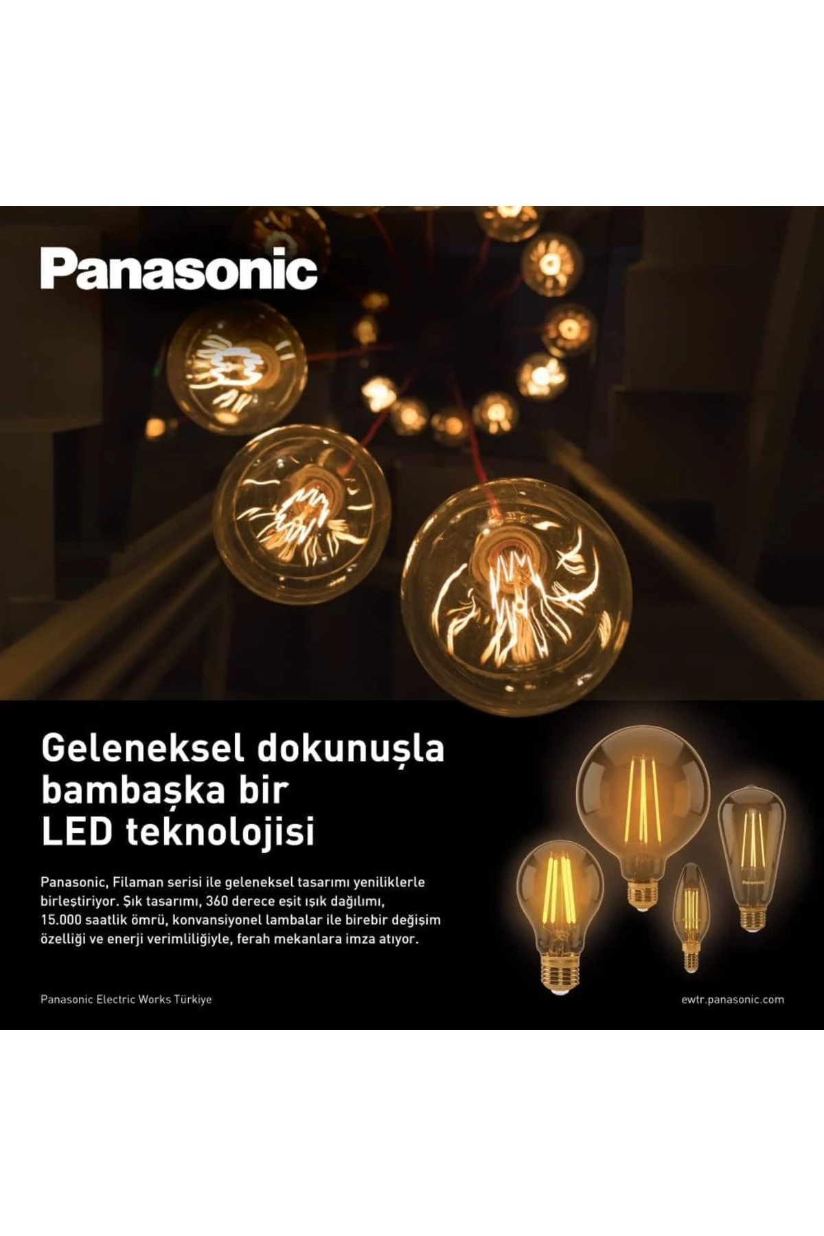 7W Sıcak Sarı Filament Ampul | 2000K Retro Görünüm, Düşük Enerji Tüketimi