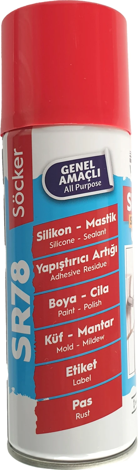 Sr 78 Söcker -Silikon Sökücü - Pas - Küf - Mantar - Etiket - Boya Genel Amaçlı 200 Ml