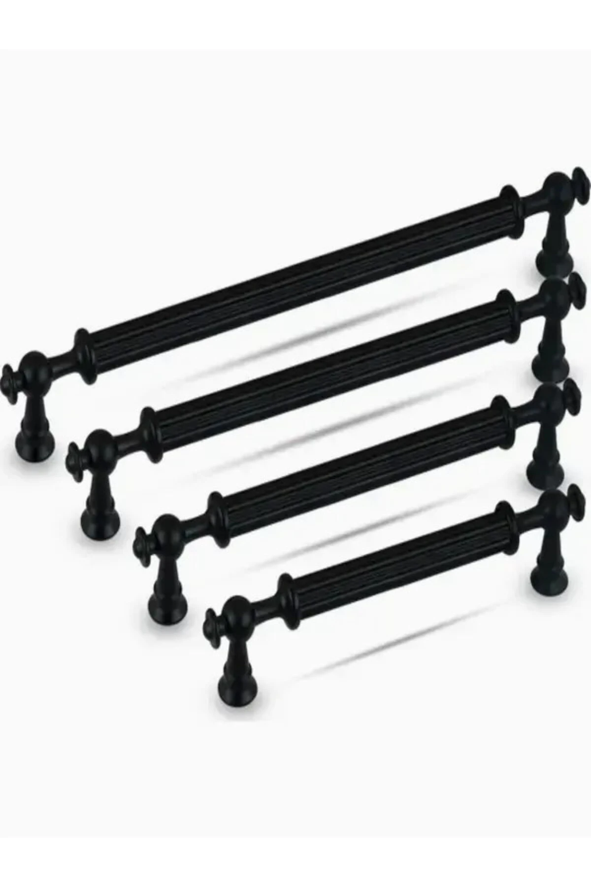 Trs Lüks Alüminyum Metal Siyah Misket Kulp 128 Mm Dolap Mutfak Çekmece Vestiyer Kulp