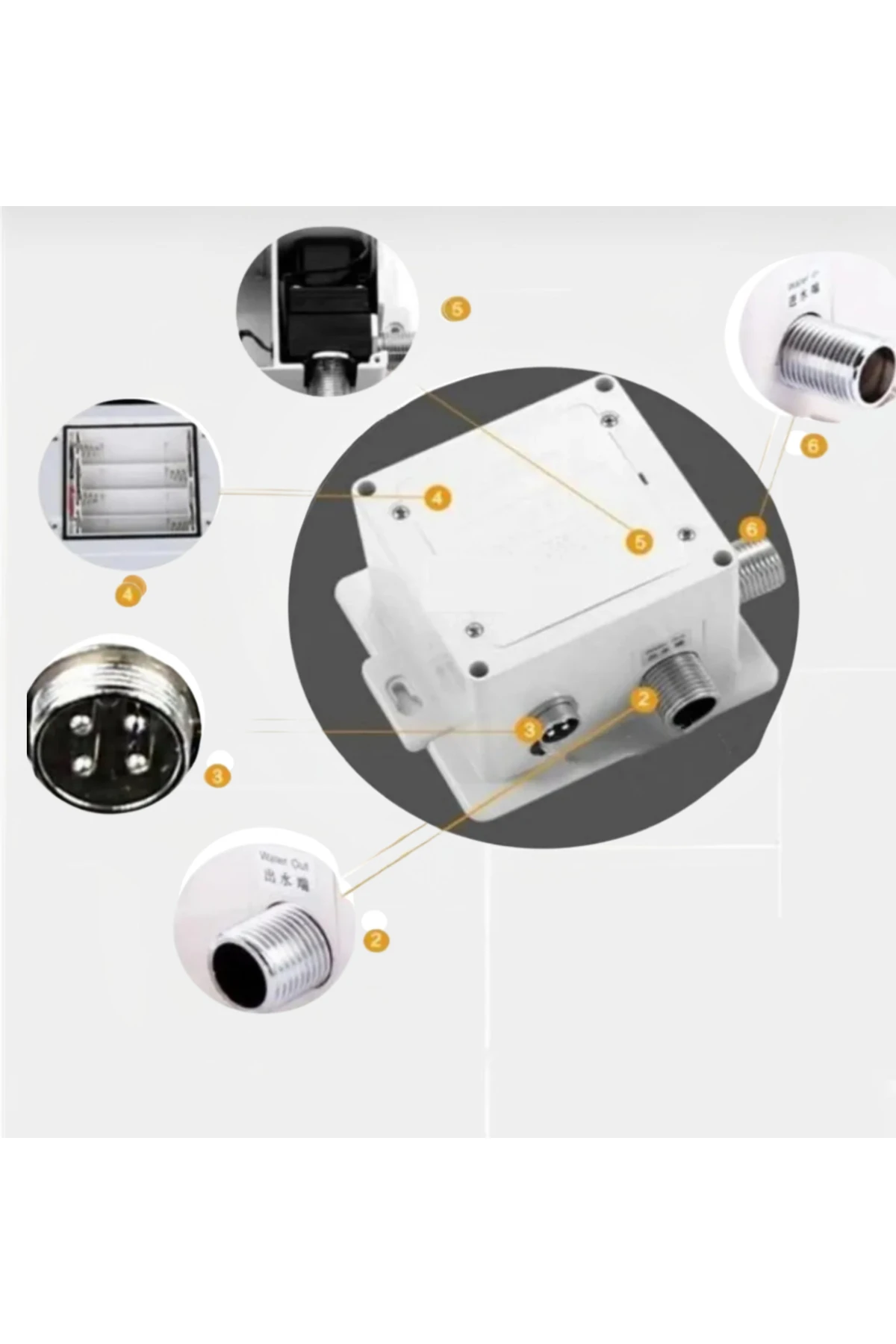 Fotoselli lavabo bataryası sensör göz