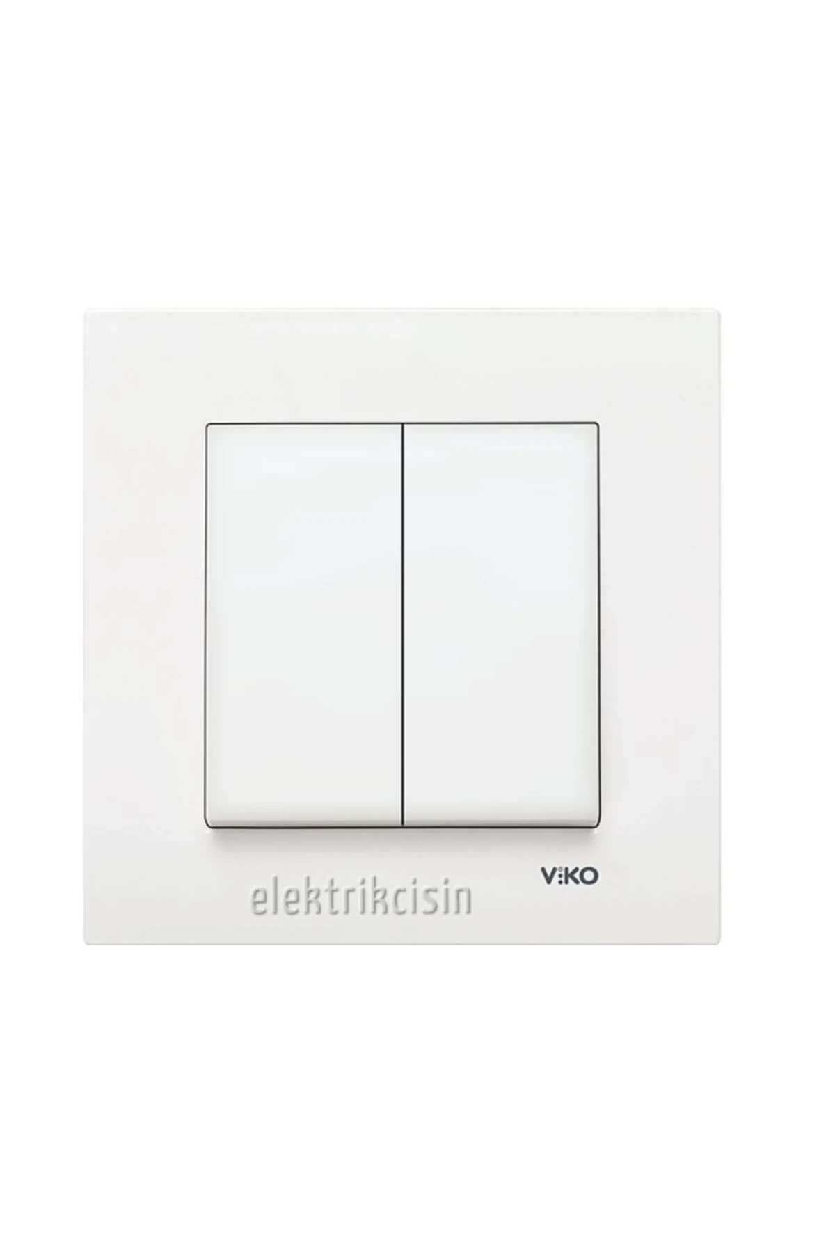 Karre Beyaz Ikili Anahtar - Komütatör (çerçeve Hariç) 1 Adet