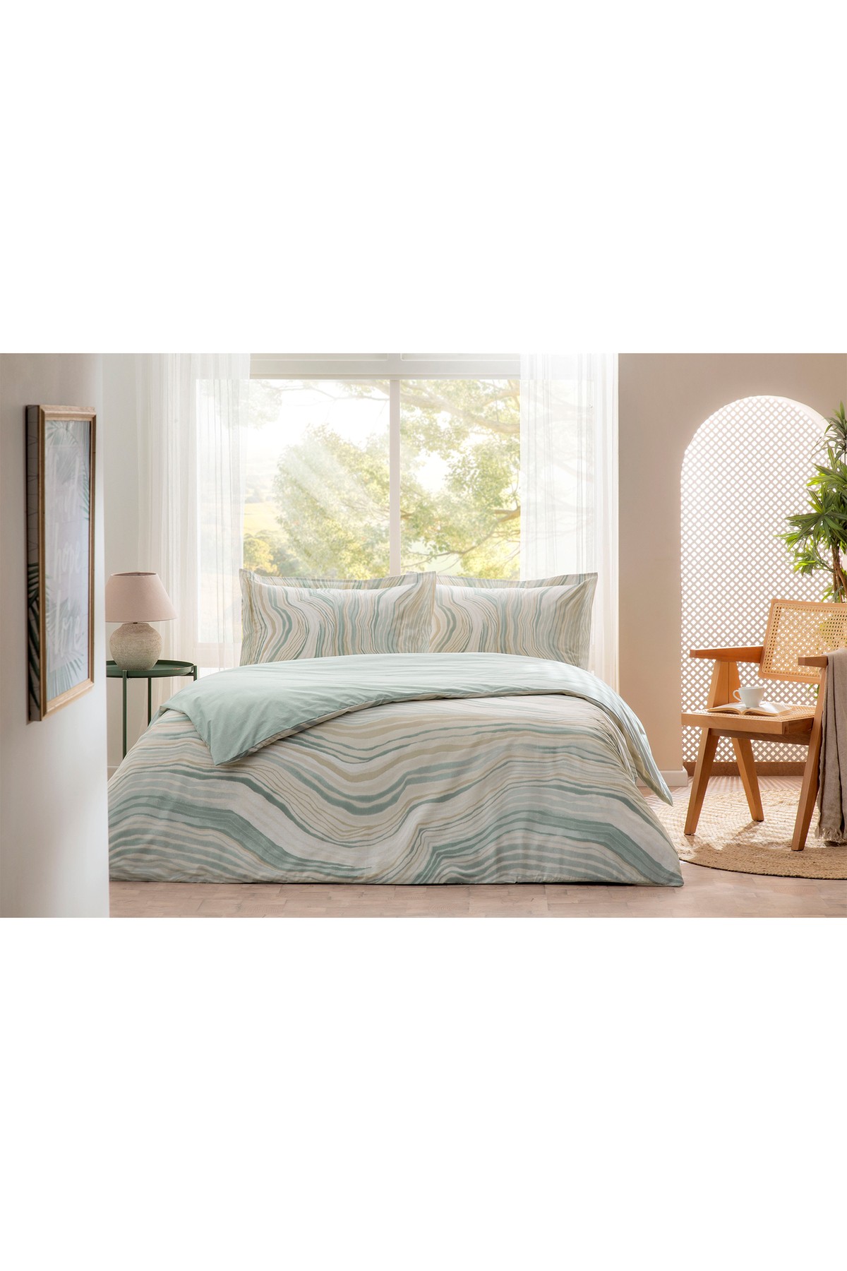 Natural Marble King Size Nevresim Takımı