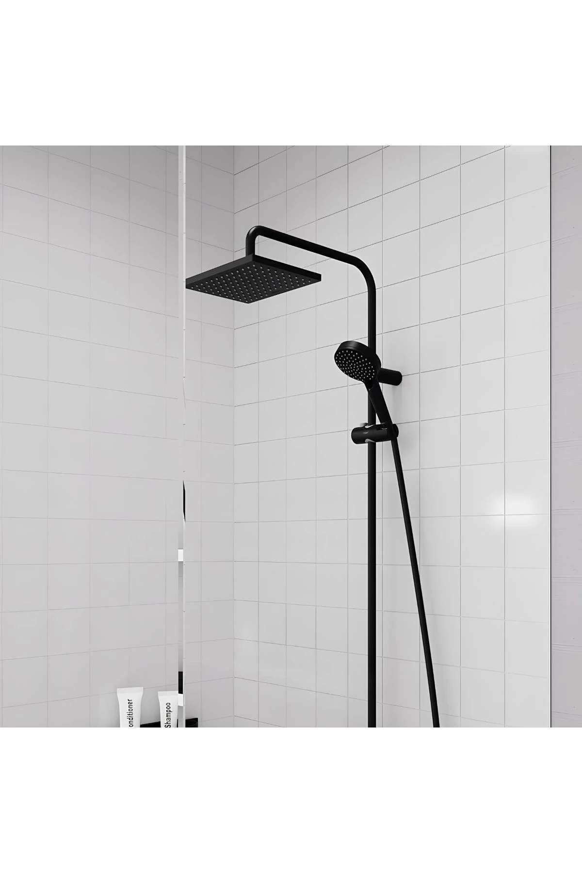 Vernis Siyah Duş Kolonu, 26289670