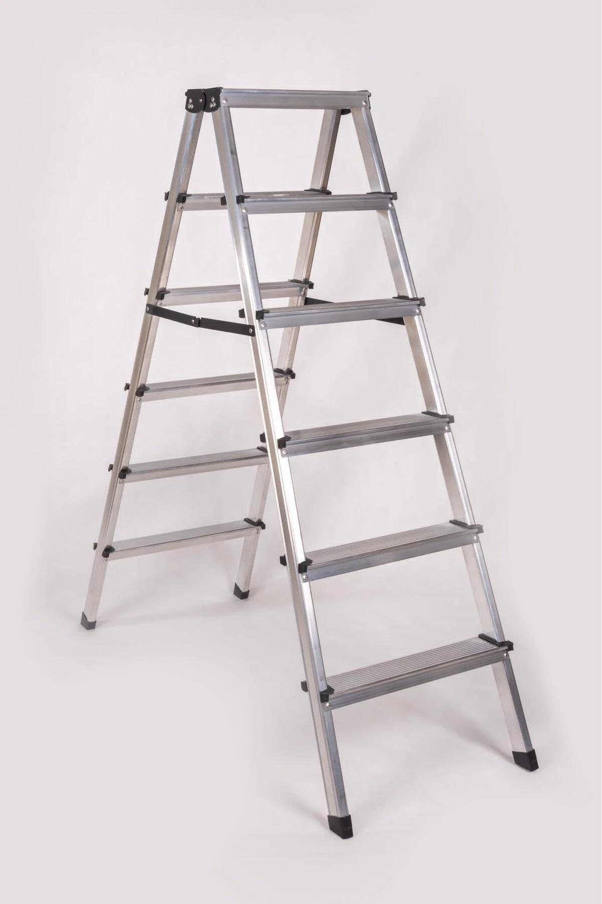 6+6 Alüminyum Çift Çıkışlı Merdiven Paslanmaz Alüminyum Merdiven