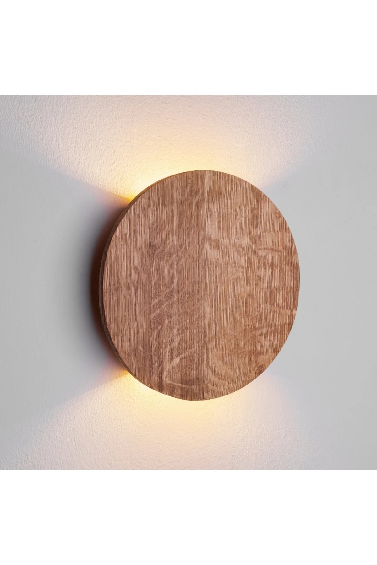 İpli Switch Butonlu Anahtarlı Doğal Ahşap Yuvarlak Rustik Salon Duvar Aplik Kütük Aplik 220 V