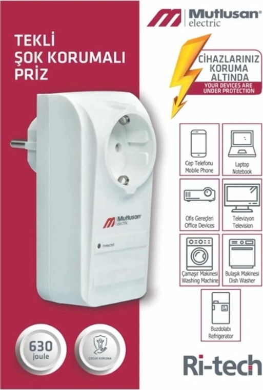 Tekli Akım Korumalı Priz Topraklı