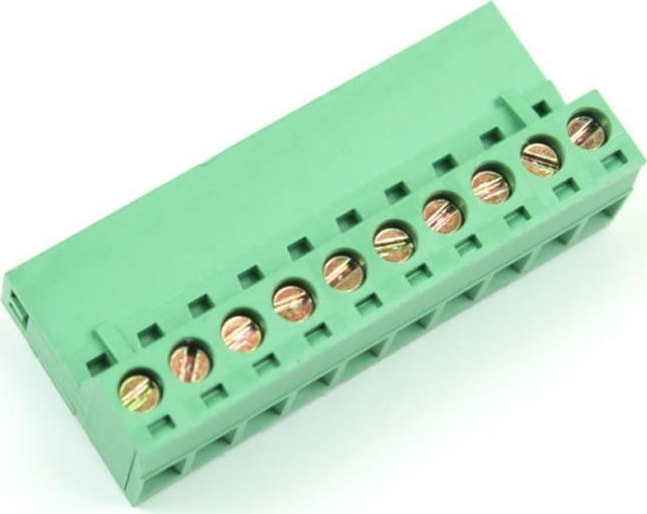 KF2EDGR - 5,08 - 10P 10 Pin 90 Derece Geçmeli Dik Klemens