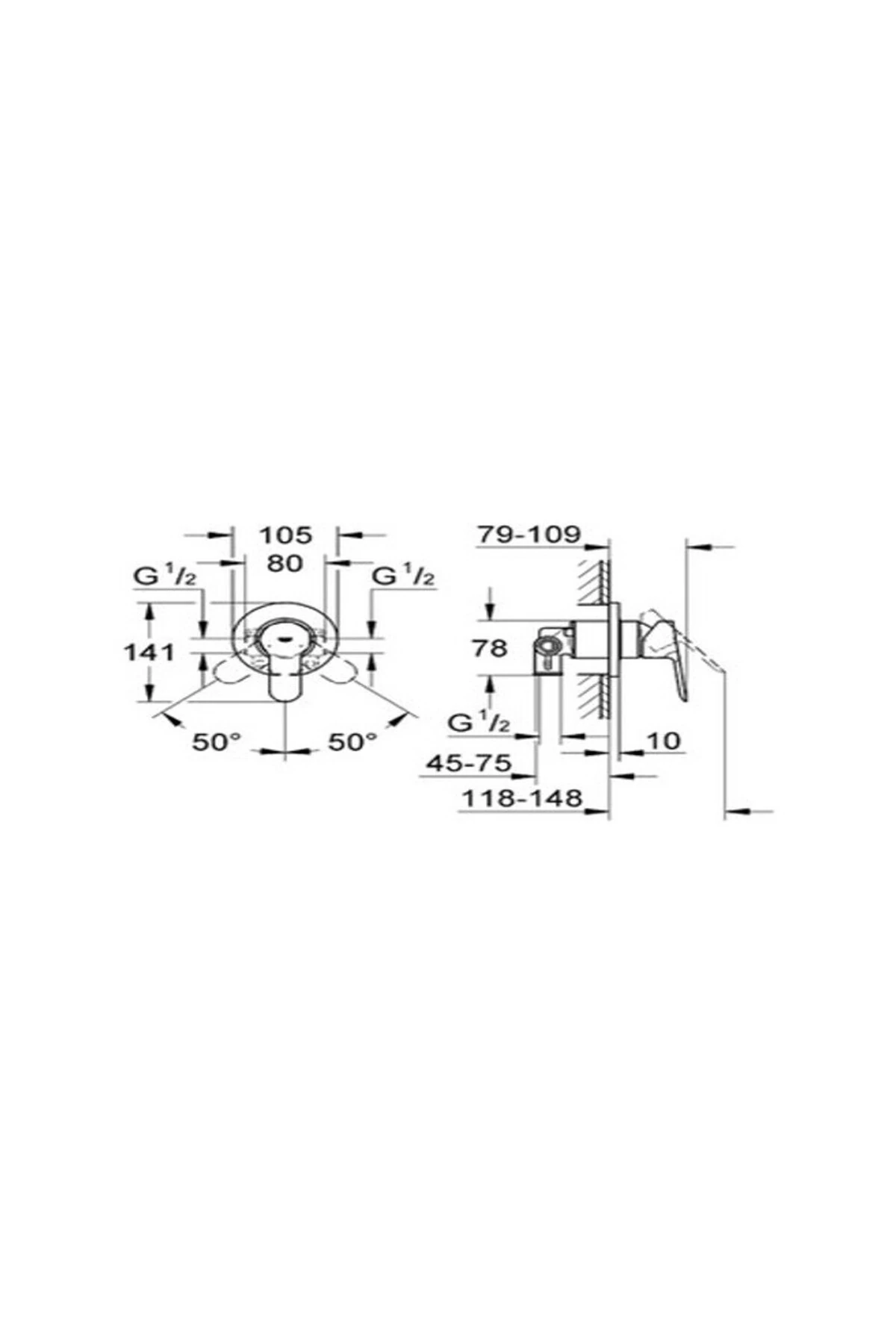 Bauedge Ankastre Duş Bataryası - 29040000