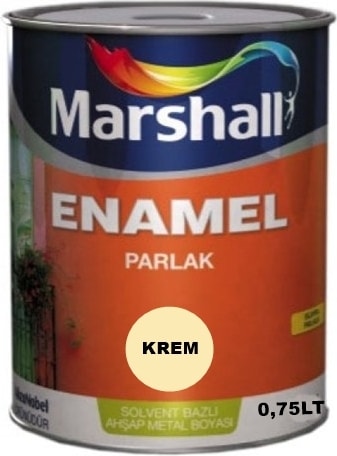 Enamel Parlak Sentetik Yağlı Boya 0,75 Lt Krem