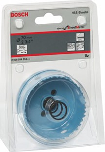 BOSCH - Saç Metal İçin Delik Açma Testeresi (Panç) - 70 Mm, 2 3/4"