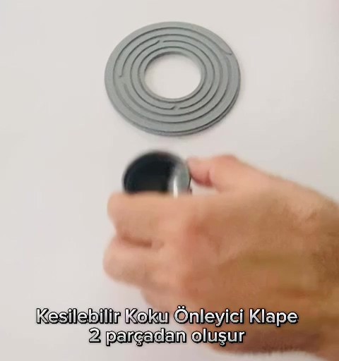 Gider Kapağı Koku Önleyici Klape 10 Cm Genişlik (KENARLARI KESİLEBİLİR KLAPE)