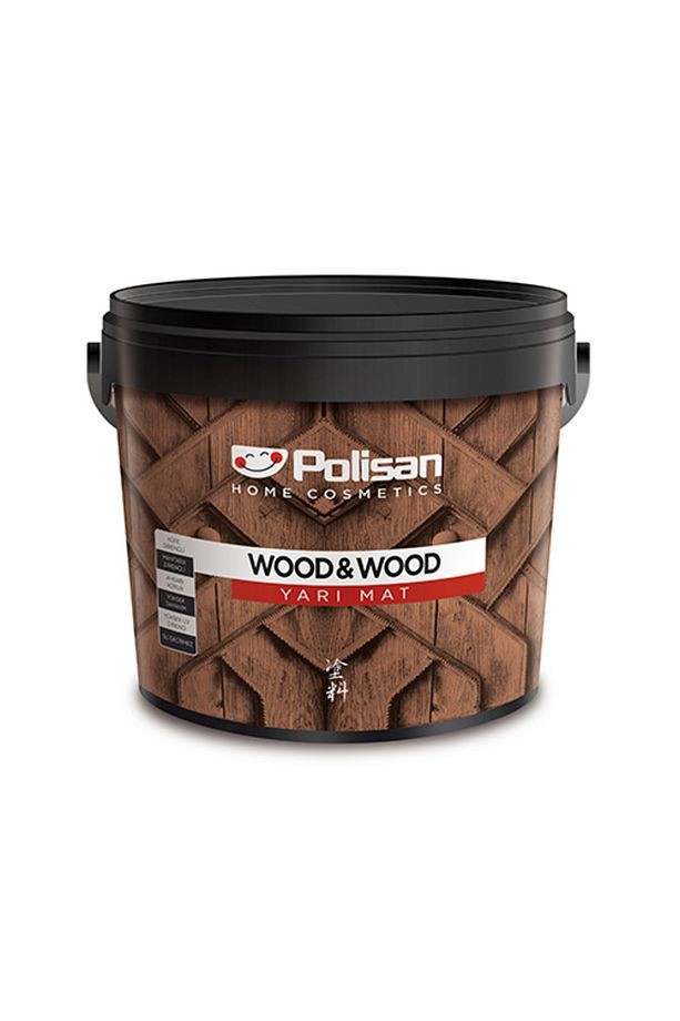 Wood&Wood Anti Aging Ahşap Verniği Yarı Mat Su Bazlı - Şeffaf