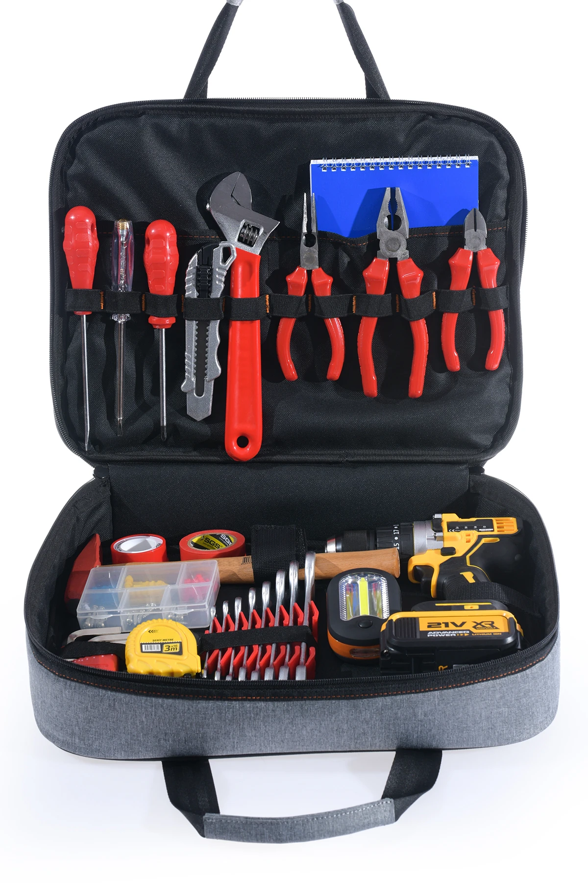 Büyük Boy Ağır Hizmet Tipi Bez Elektronikçi Takım Çantası - Suya Dayanıklı