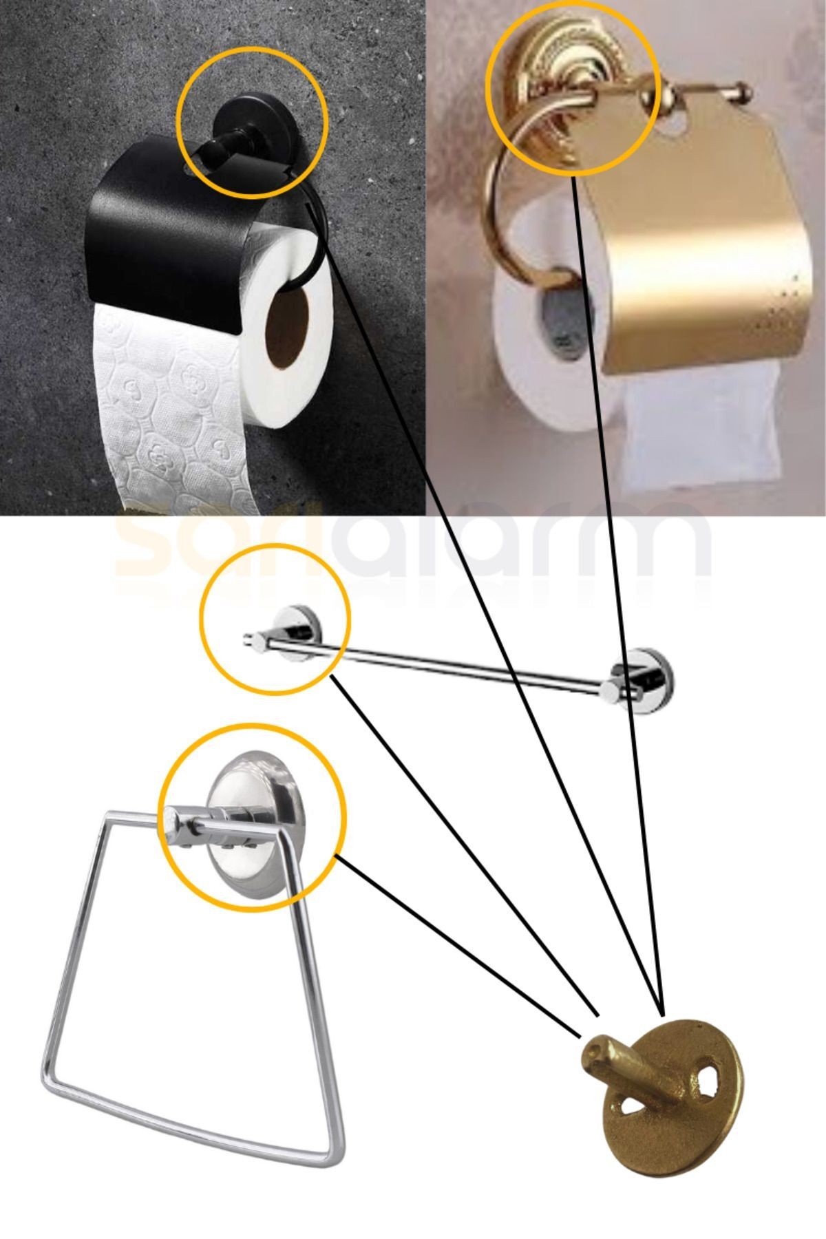 Banyo Aksesuarı Montaj Aparatı ( Tespit Pimi )