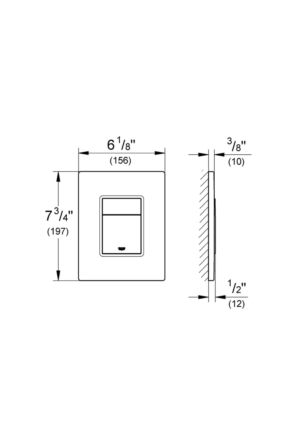 Gömme Rezervuar Kumanda Paneli ABS Warm Sunset - 38732DA0