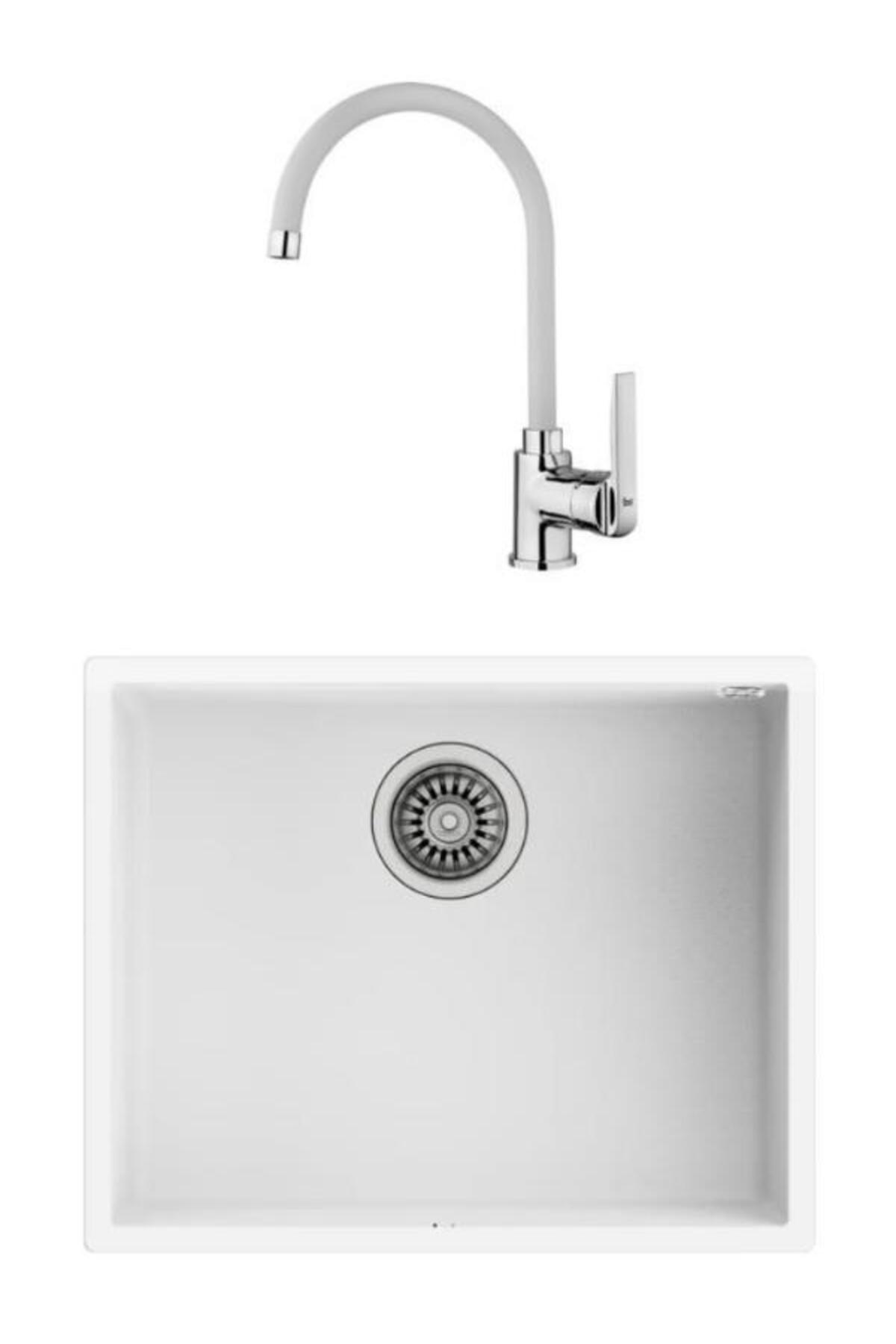 Square 40.40 Beyaz Evye + IN 995 Beyaz  Batarya Set