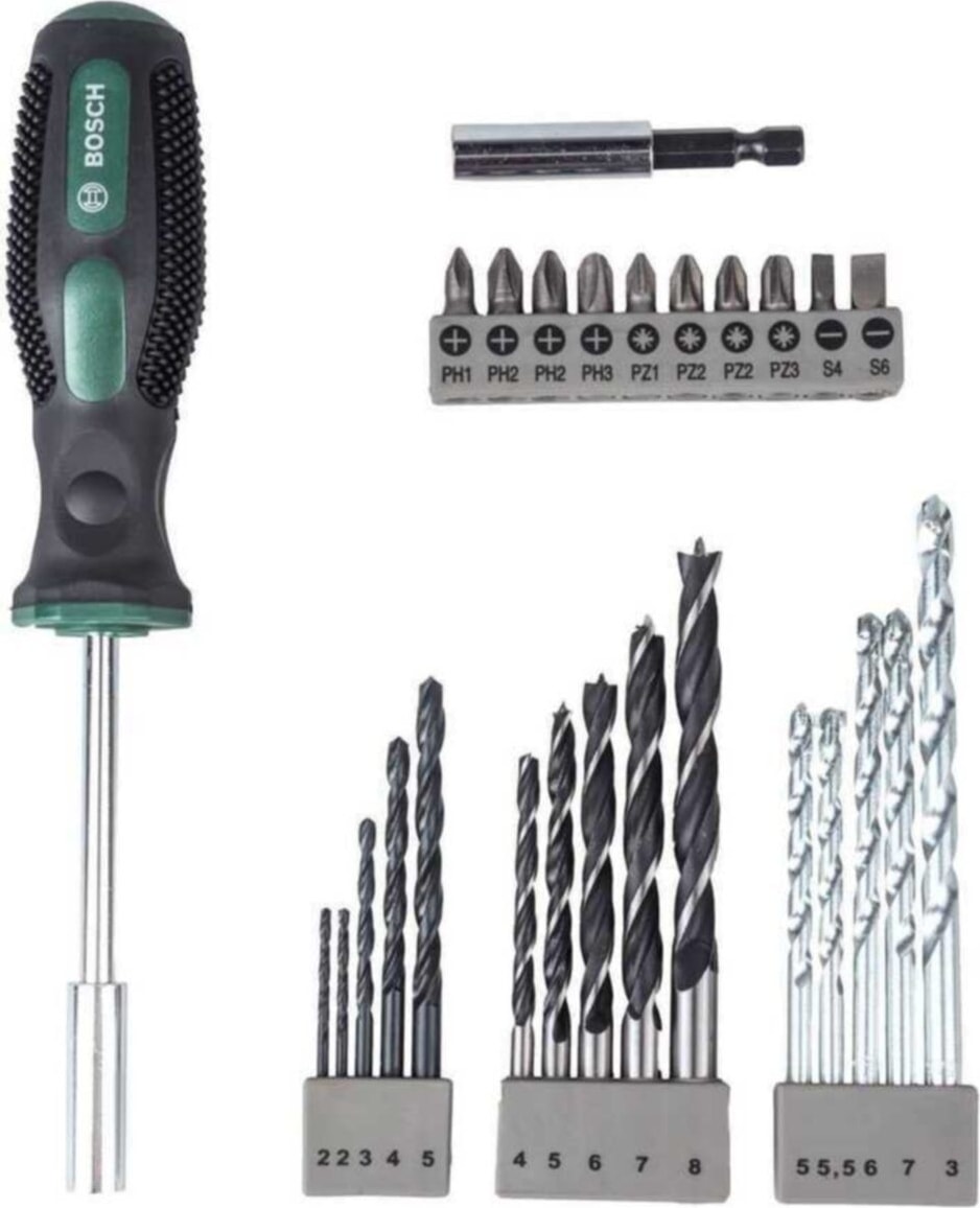 BOSCH 27 Parça Tornavidalı Vidalama ve Matkap Ucu Seti