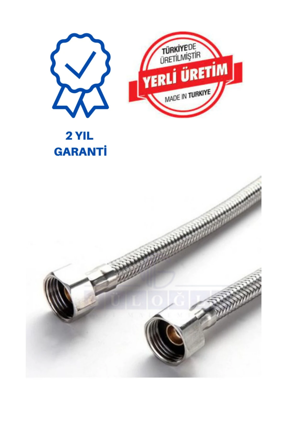 3/8*3/8 60 Cm Çelik Flex Bağlantı Hortumu