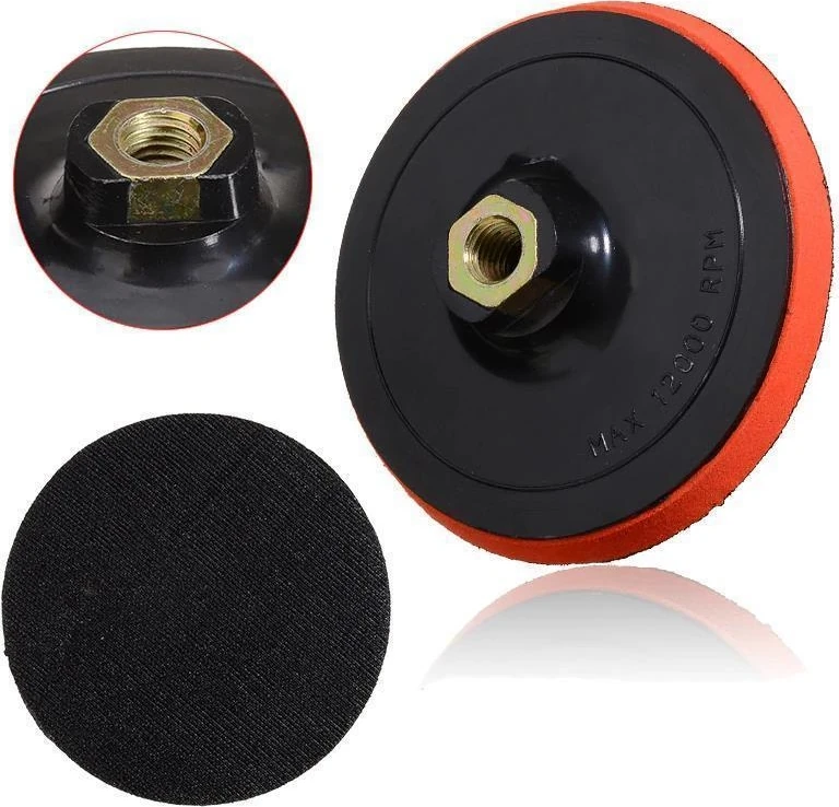 Cırt Zımpara Seti + Matkap Aparatı 115 mm 17 Parça