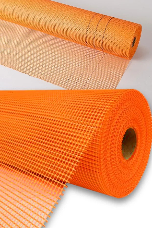 Premium Turuncu Sıva Filesi 160 gr - 50m² Dış Cephe | 1 Top
