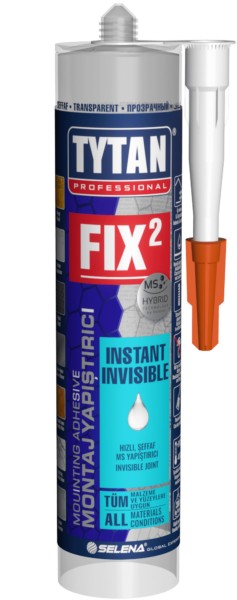 Tytan Fix² Instant Invisible Hibrit Bazlı Ultra Şeffaf Montaj Yapıştırıcı