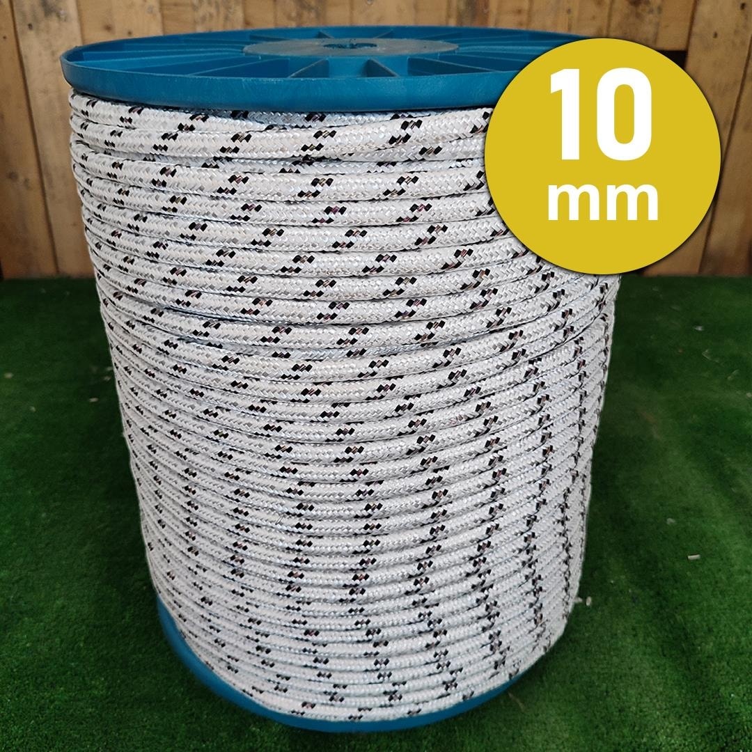 10 mm 10 Metre Örgü Halat Iskota Halat Denizci Tekne Halatı Salıncak Ip Dağcı Ip Halat