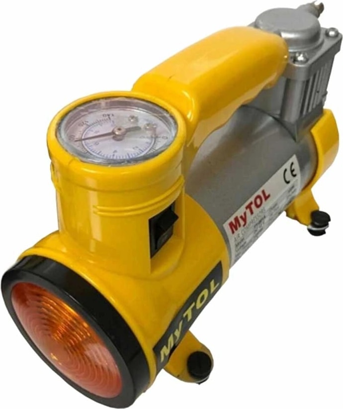 Metal Gövdeli ve Işıklı Mini Araç Hava Kompresörü (5047)