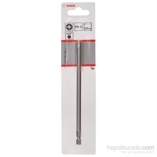 BOSCH - Ekstra Sert Seri Vidalama Ucu - Ph 3, 152 Mm