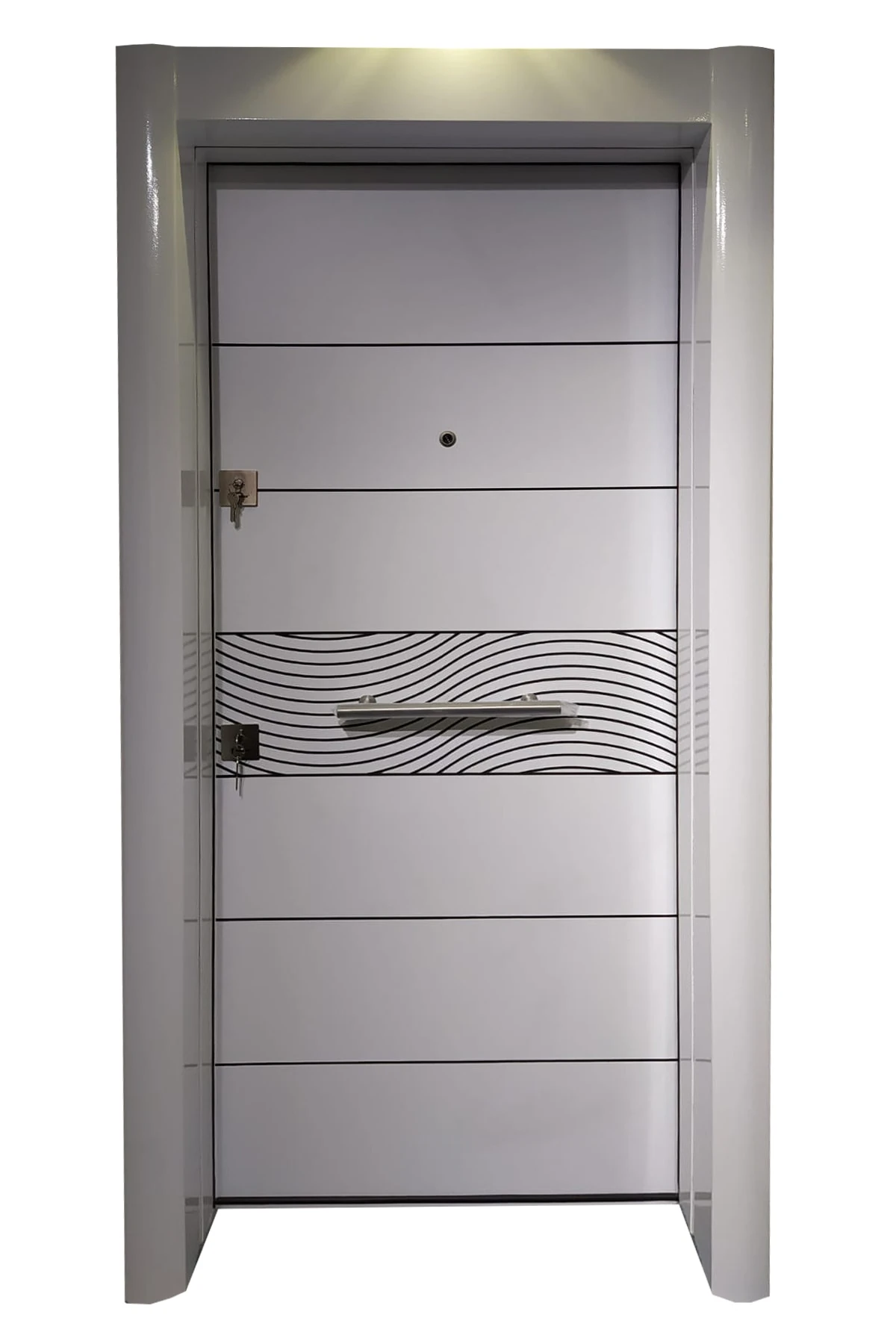 Çelik Kapı, Beyaz Çelik Kapı, Tırnaklı Çelik Kapı, Gizli Ayarlı Kasa Çelik Kapı Sağ Açılım