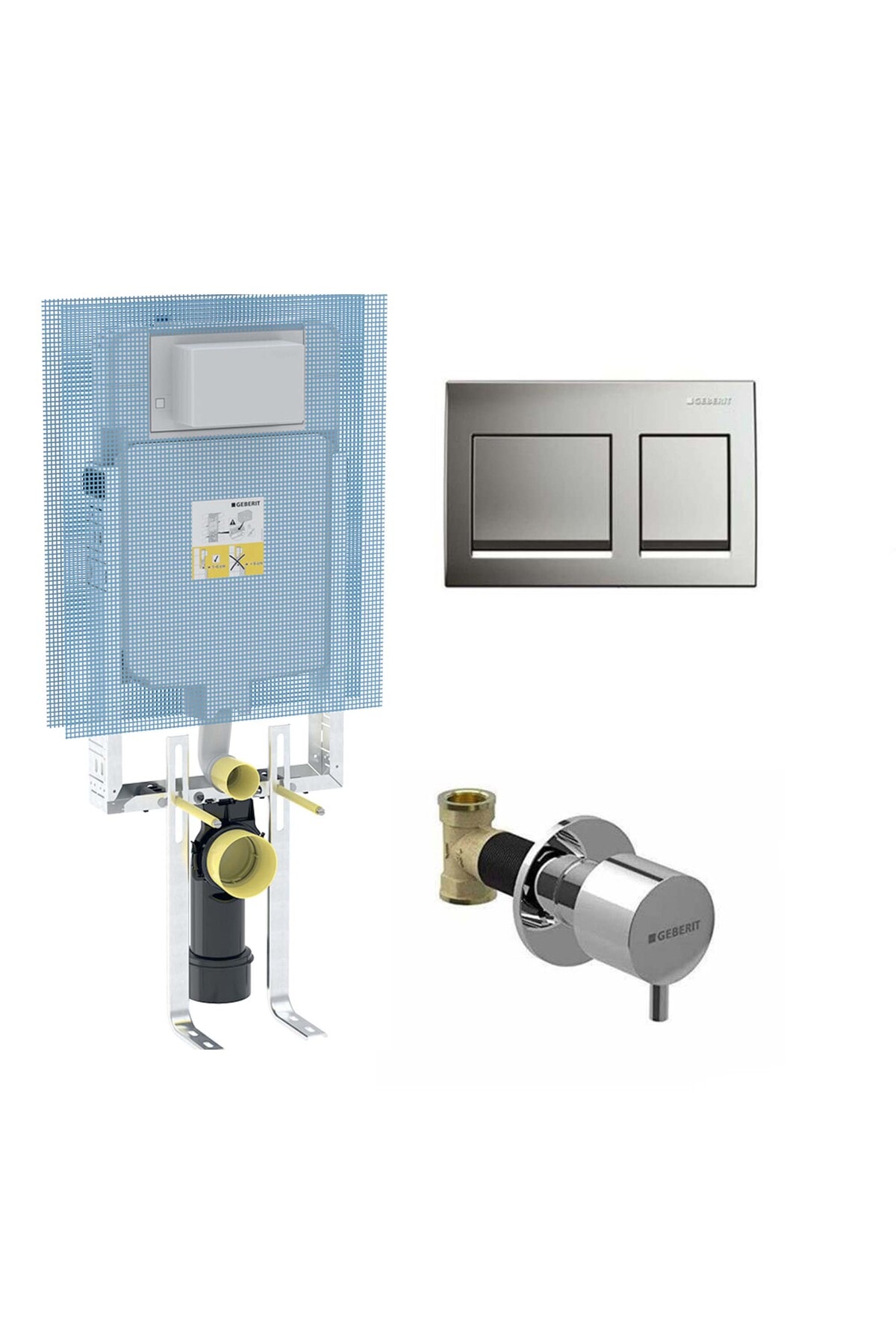 Gömme Rezervuar Set Alpha 115.045.21.5 - 110.174.00.1 - 616.004.21.1