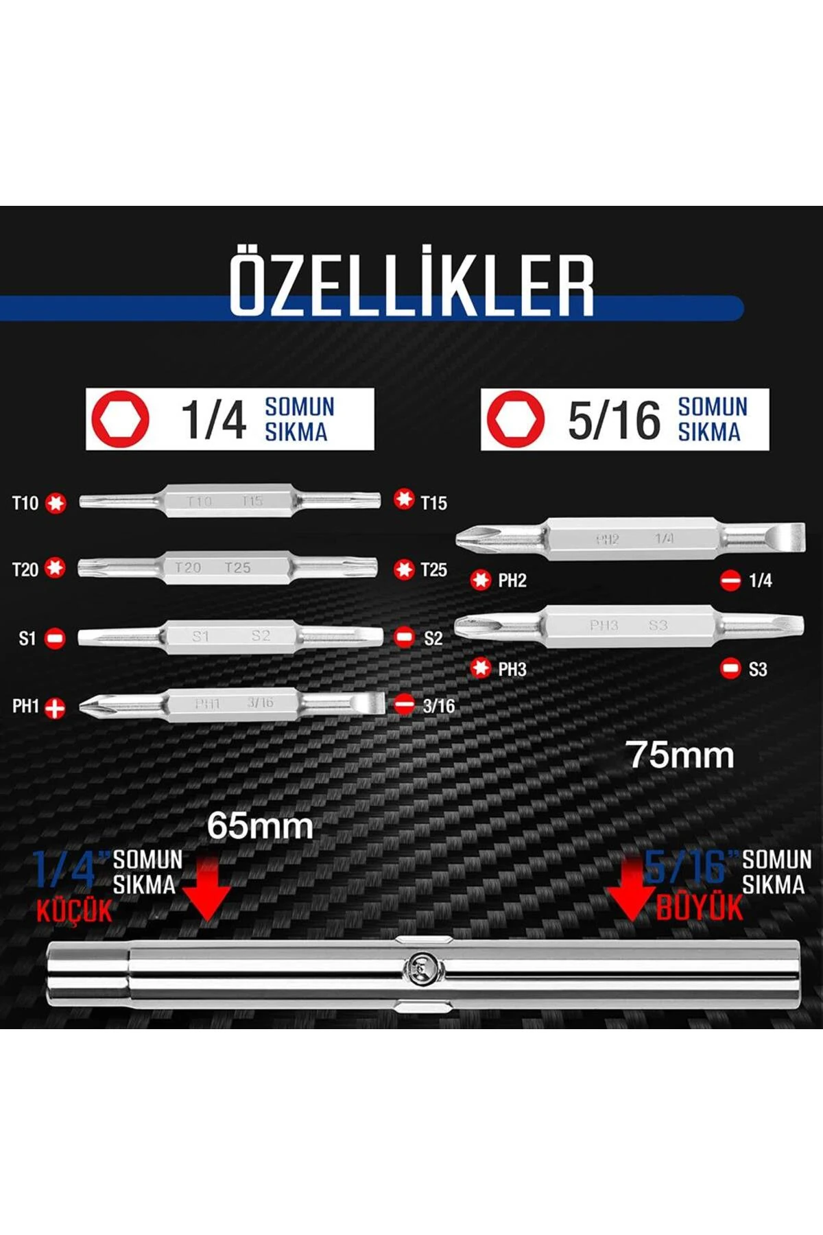 WP221306 15-IN-1 Çok Fonksiyonlu Değişken Uçlu Profesyonel Tornavida Seti + Bel Askı Kılıfı