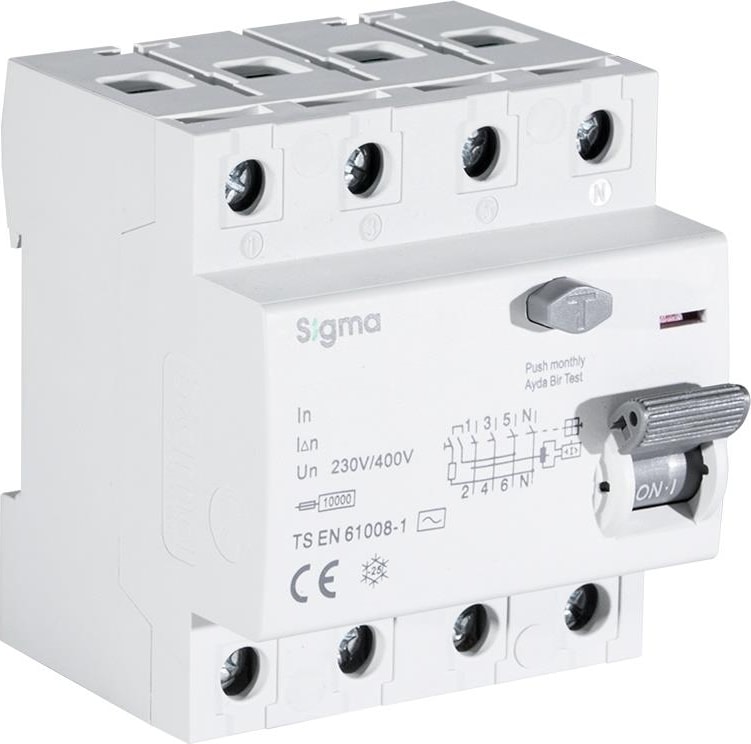 SGM4100030 4X100A 30MA Kaçak Akım Koruma Rölesi 10KA Ac Type