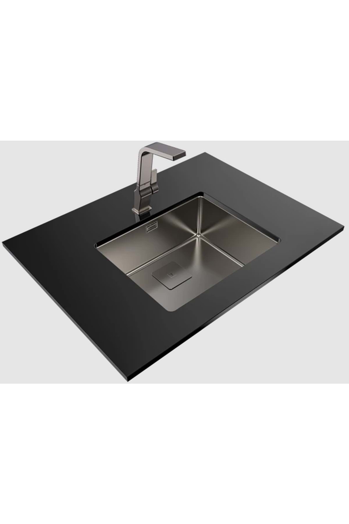 115000024- Flexlinea Rs15 50.40 Titanium Çelik Eviye