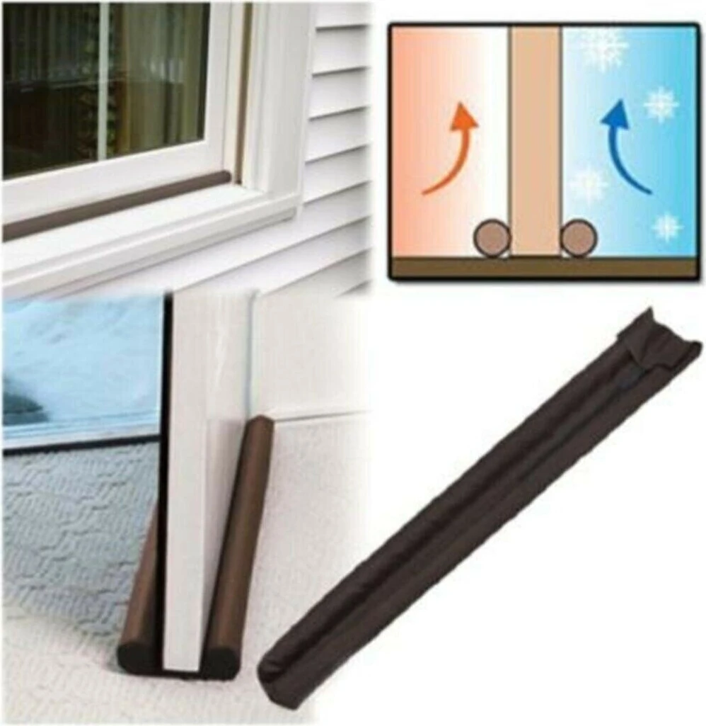 Ankaflex Çift Taraflı Kapı Altı Soğuk Kesici Ayarlanabilir Isı Ses ve Rüzgar Yalıtım Süngeri (6 Adet)