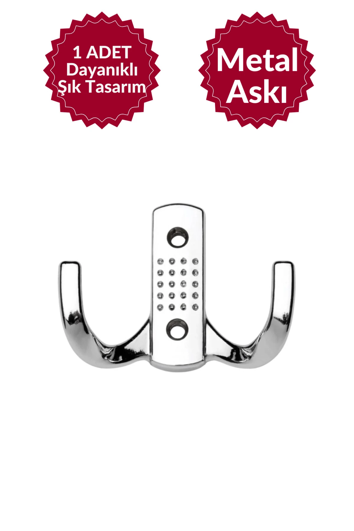 Duvar Vestiyer Dolap Askılığı KROM Metal Askı – Şık Ve Dayanıklı Tasarım