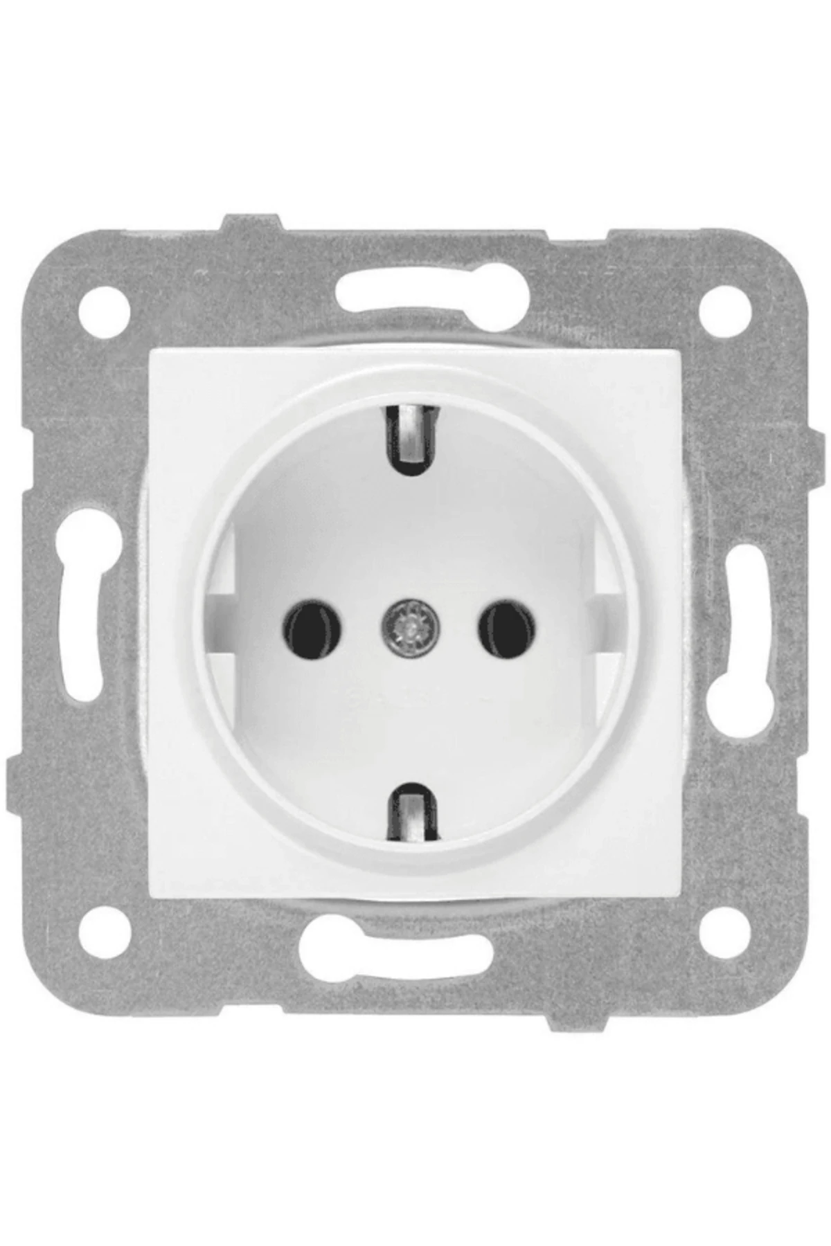 Viko Karre Topraklı Priz Beyaz (Çerçeve Dahil) 90967008 (12 Adet)