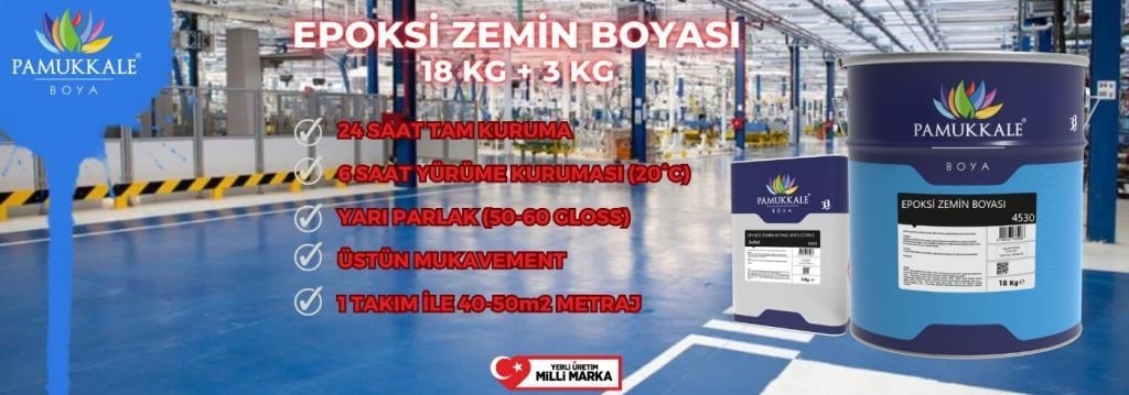 4530 Epoksi Zemin Boyası 18+3 kg Gri Ral 7040